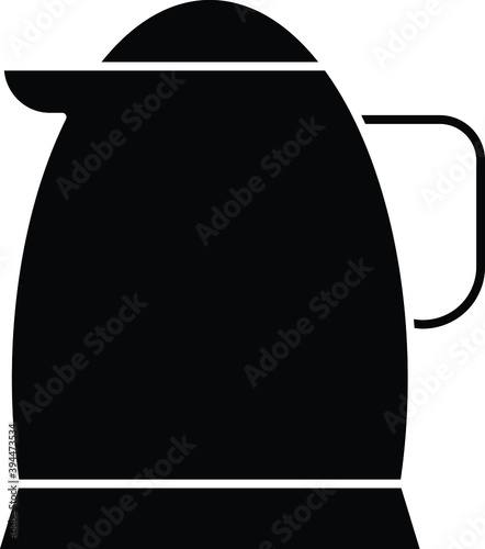 Drinks line icon for kettle and tea