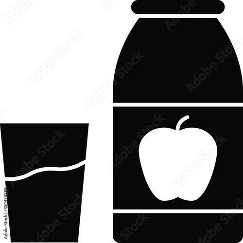 Drinks line icon for juice and drink