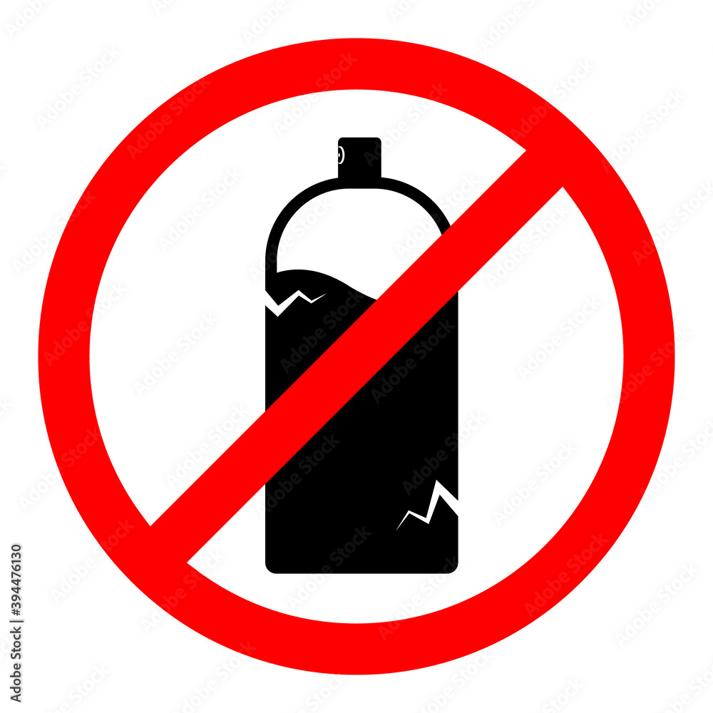 No Aerosol spray sign. Vector illustration. Stop spray paint sign. No Aerosol spray sign. Vector illustration. Stop spray paint sign.