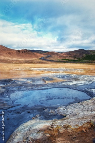 fantastic natural sites around the lake of Myvatn, Iceland