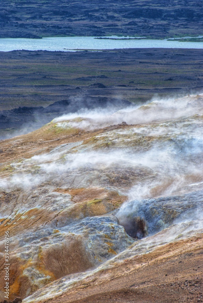 Fantastic natural sites around the lake of Myvatn, Iceland Fantastic natural sites around the lake of Myvatn, Iceland
