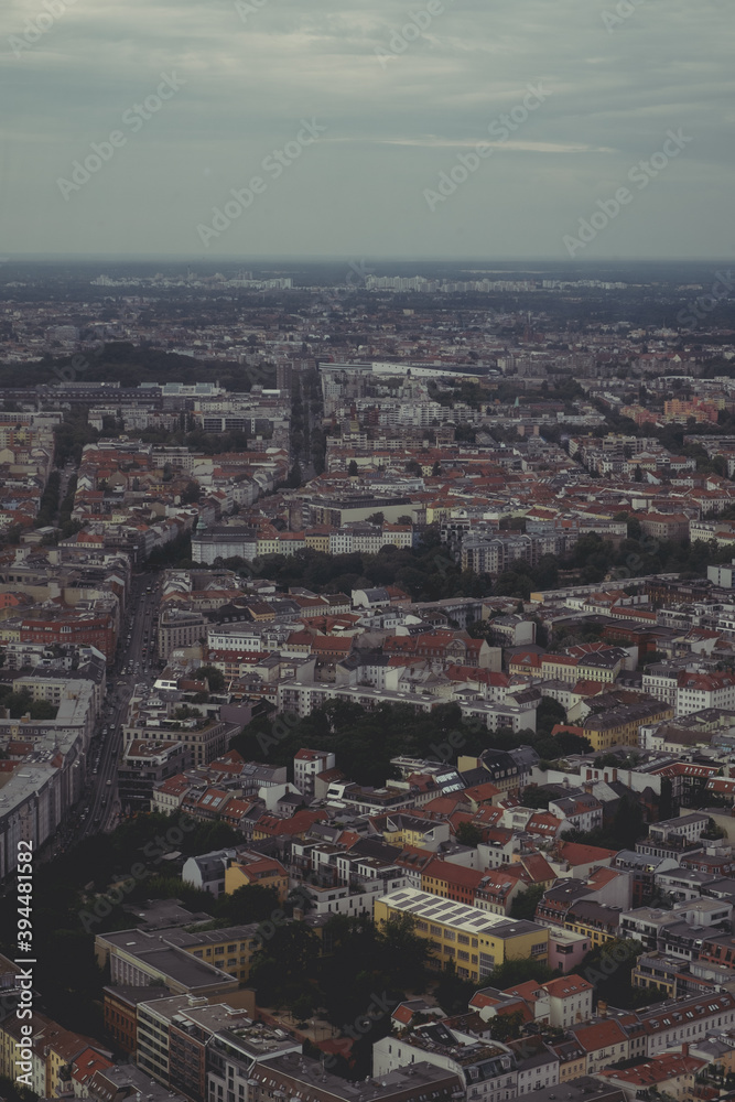 Obraz premium aerial view of the city