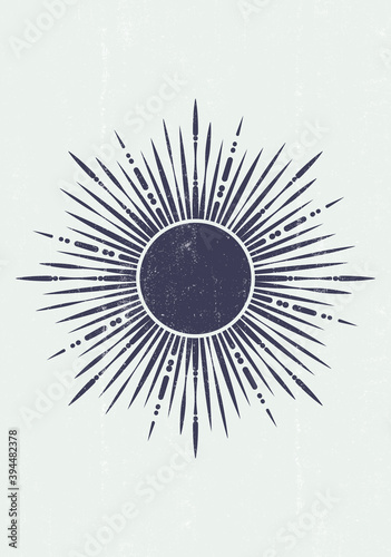 Abstract  Sun print boho minimalist printable wall art