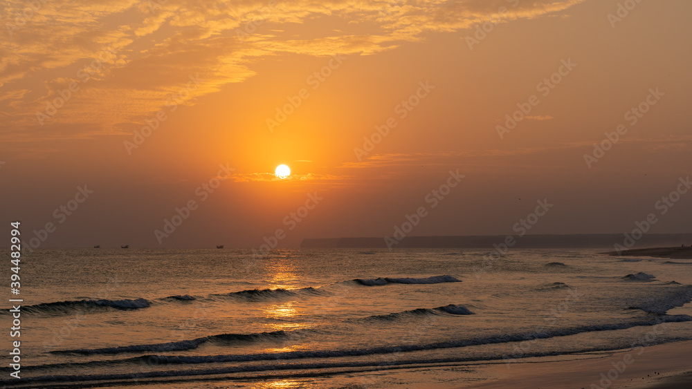 sunset on the beach Oman
