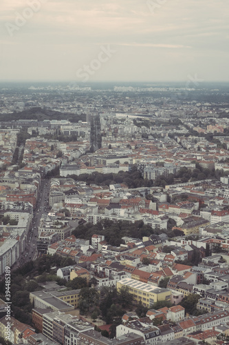 aerial view of the city