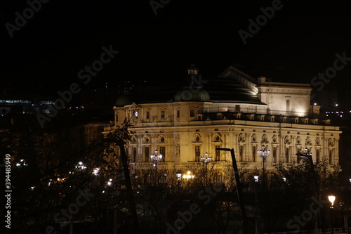 Theatre in Bilbao at night