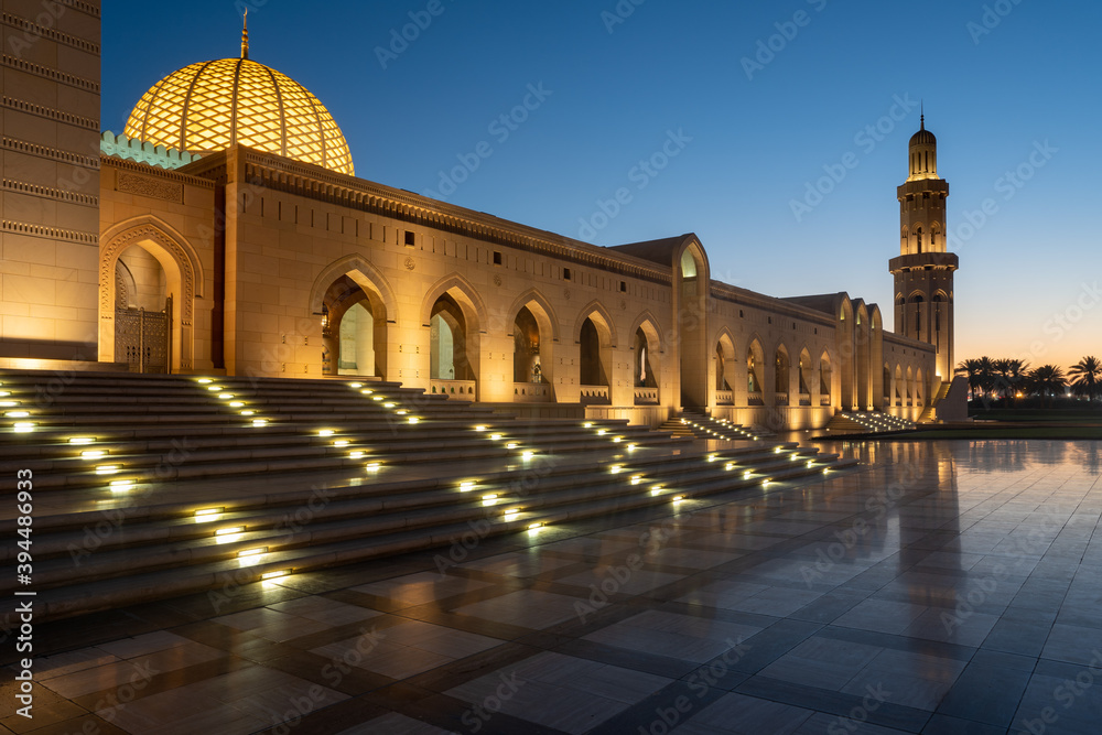 mosque at night, Muscat, Oman