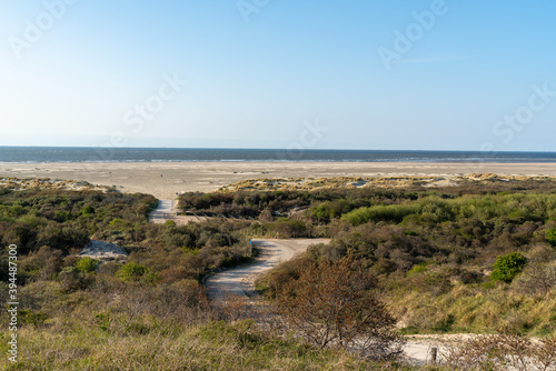 view of the coast of the sea, Burgh-Haamstede, Netherlands 