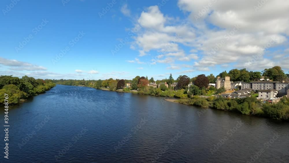 View of river Tay from the Smeaton Bridge, Perth, Scotland View of river Tay from the Smeaton Bridge, Perth, Scotland
