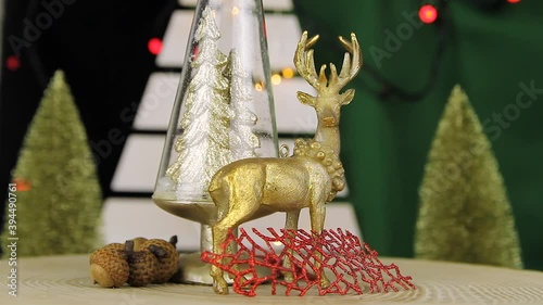 Close up shot of сhristmas decorations