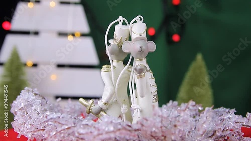 Close up shot of сhristmas decorations