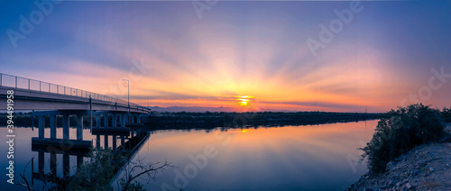 Sunrise over the Colorado River photo