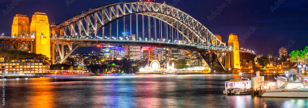 Sydney Harbour Bridge at night, Australia Sydney Harbour Bridge at night, Australia