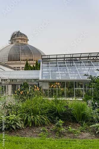 Canvas Print Allan Gardens (founded in 1858) - one of oldest public parks in Toronto with conservatory (greenhouse) and playground
