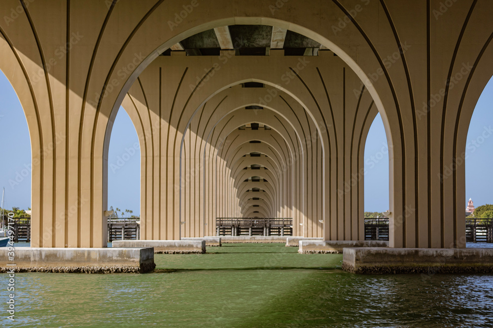 Under the bridge overpass