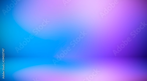 Purple empty room. Blurred background 3d. Abstract lilac background. Studio.
