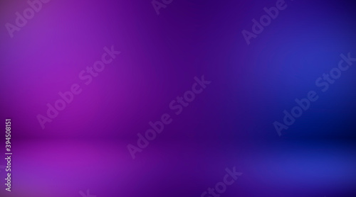 Purple empty room. Blurred background 3d. Abstract lilac background. Studio.
