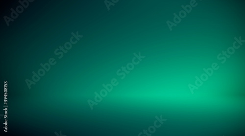 Turquoise green room 3D. Background