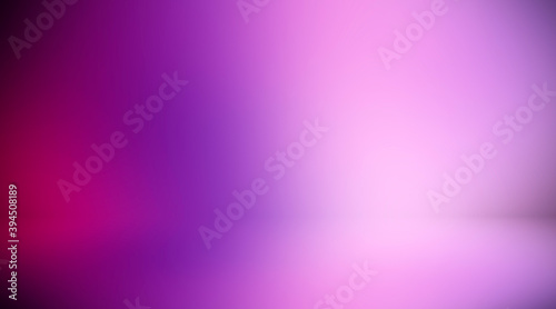 Purple empty room. Blurred background 3d. Abstract lilac background. Studio.