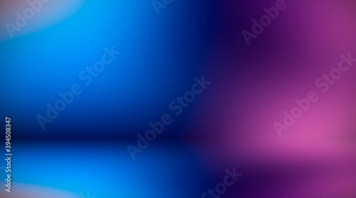 Purple empty room. Blurred background 3d. Abstract lilac background. Studio.