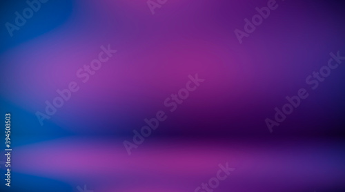 Purple empty room. Blurred background 3d. Abstract lilac background. Studio.