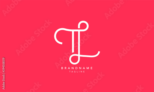 Alphabet letters Initials Monogram logo TL, LT, T and L photo