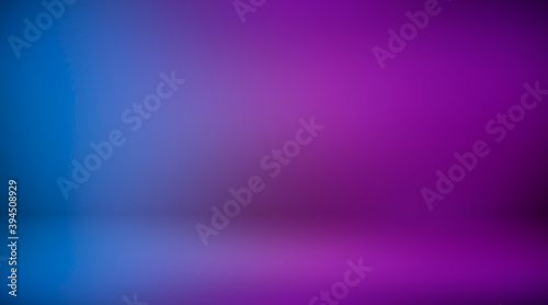 Purple empty room. Blurred background 3d. Abstract lilac background. Studio.
