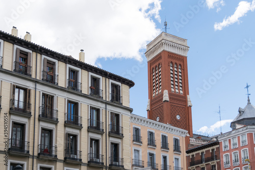 old tower in the middle of madrid