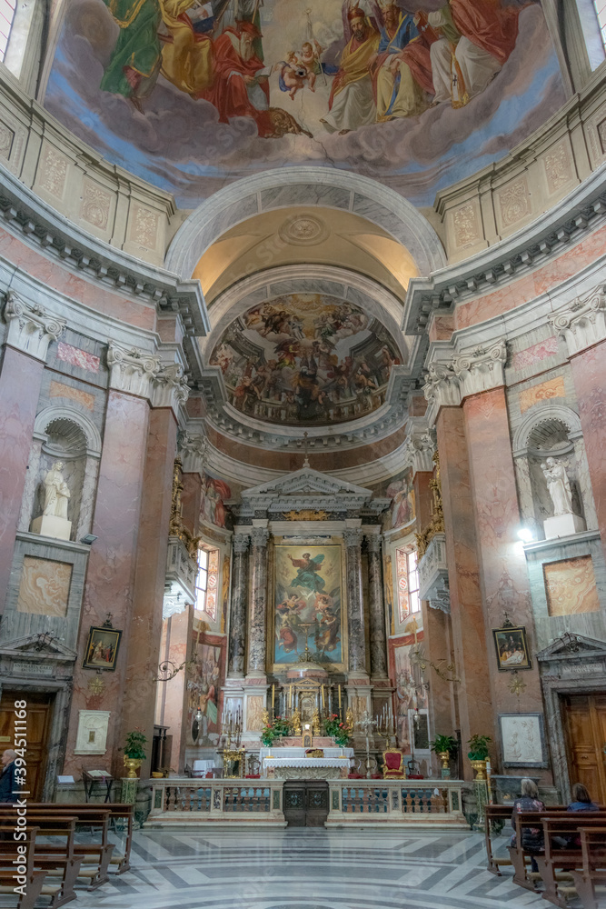 Obraz premium Rome/Italy - March 20 2019: Church of san Giacomo in augusta