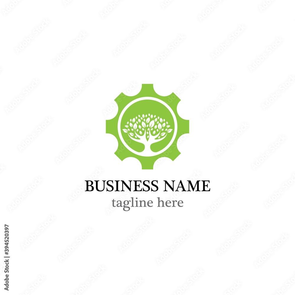 Tree leaf vector logo design Tree leaf vector logo design
