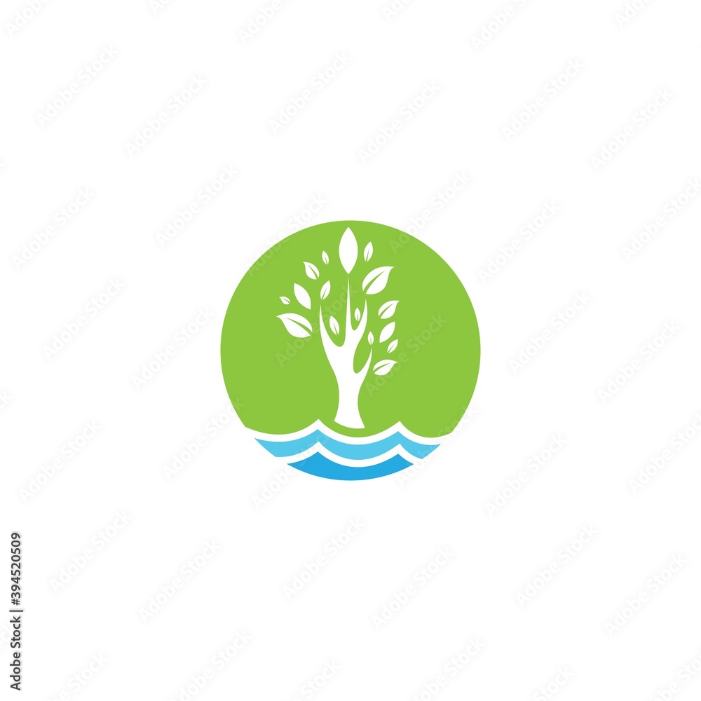 Tree leaf vector logo design Tree leaf vector logo design
