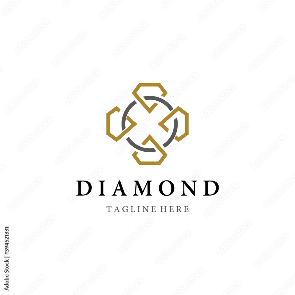 Diamond logo template