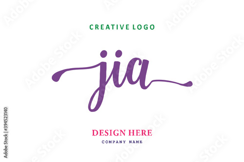 JIA lettering logo is simple, easy to understand and authoritative