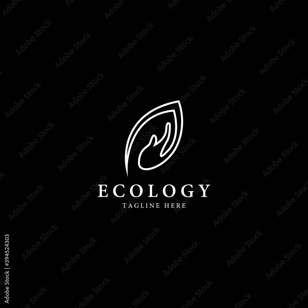 Tree leaf vector logo design Tree leaf vector logo design