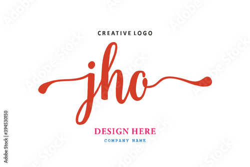 JHO lettering logo is simple, easy to understand and authoritative