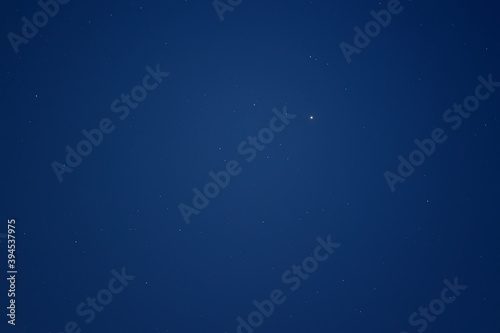 Astrophotography of Night Starry Sky Background at ISO 100