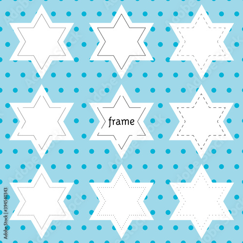 Frame border_hexagram