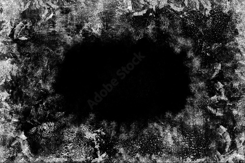 Silver Glitter Frame Background