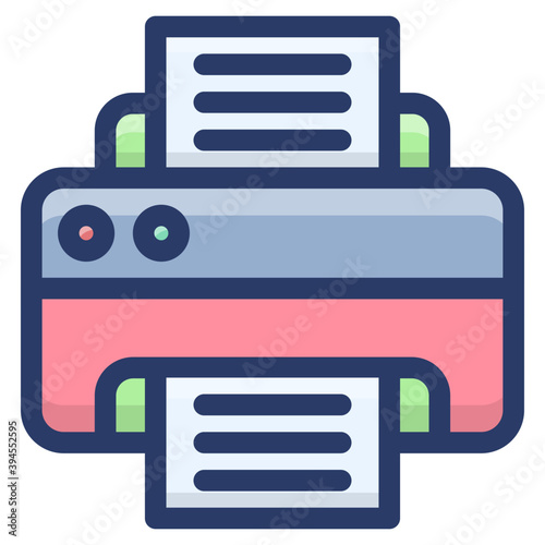 Printing Machine Vector 