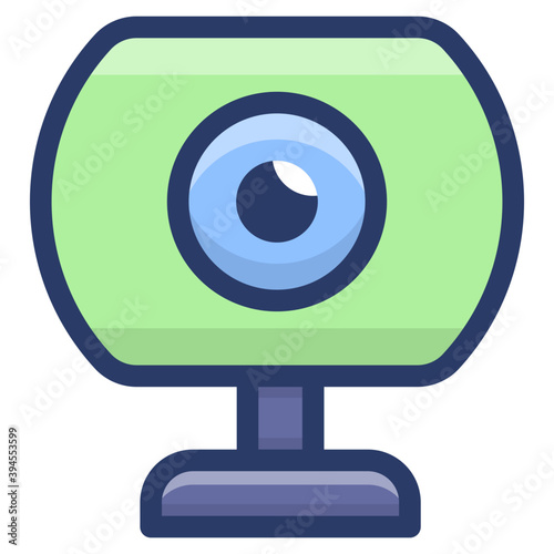 Webcam Flat Vector
