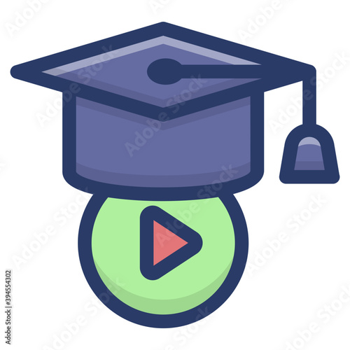Educational Video Vector 