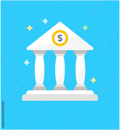 Bank Building Vector 