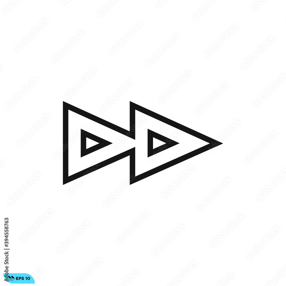 Icon vector graphic of arrow, good for template Icon vector graphic of arrow, good for template
