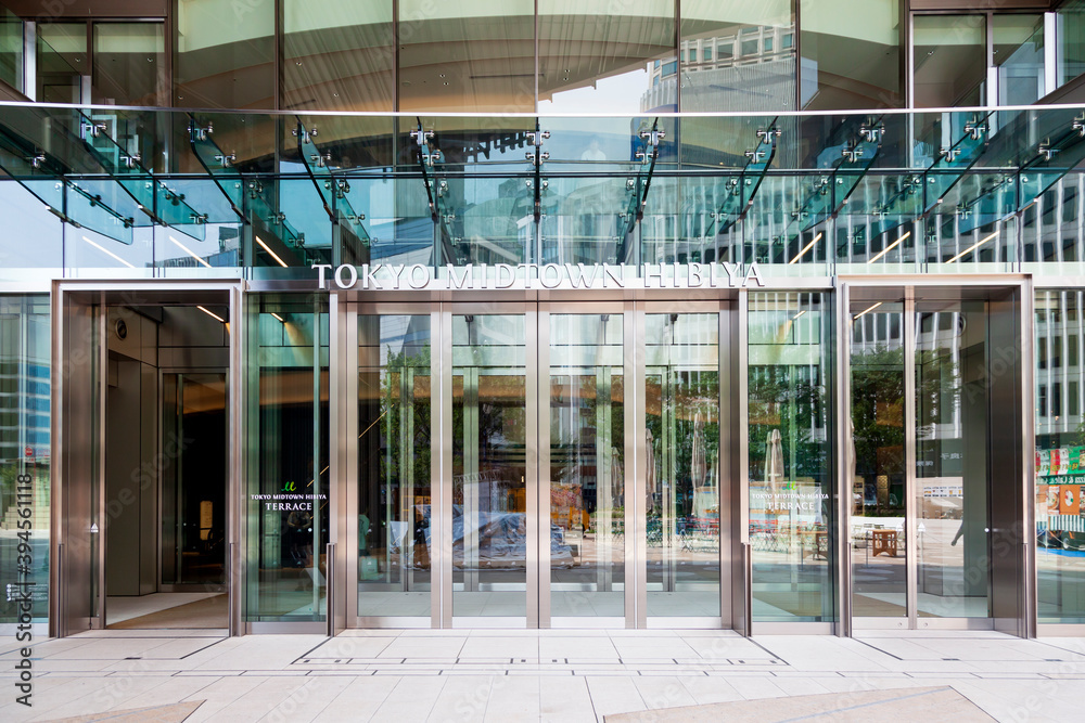 Chiyoda, Tokyo, Japan September 2, 2019 Tokyo Entrance of Midtown