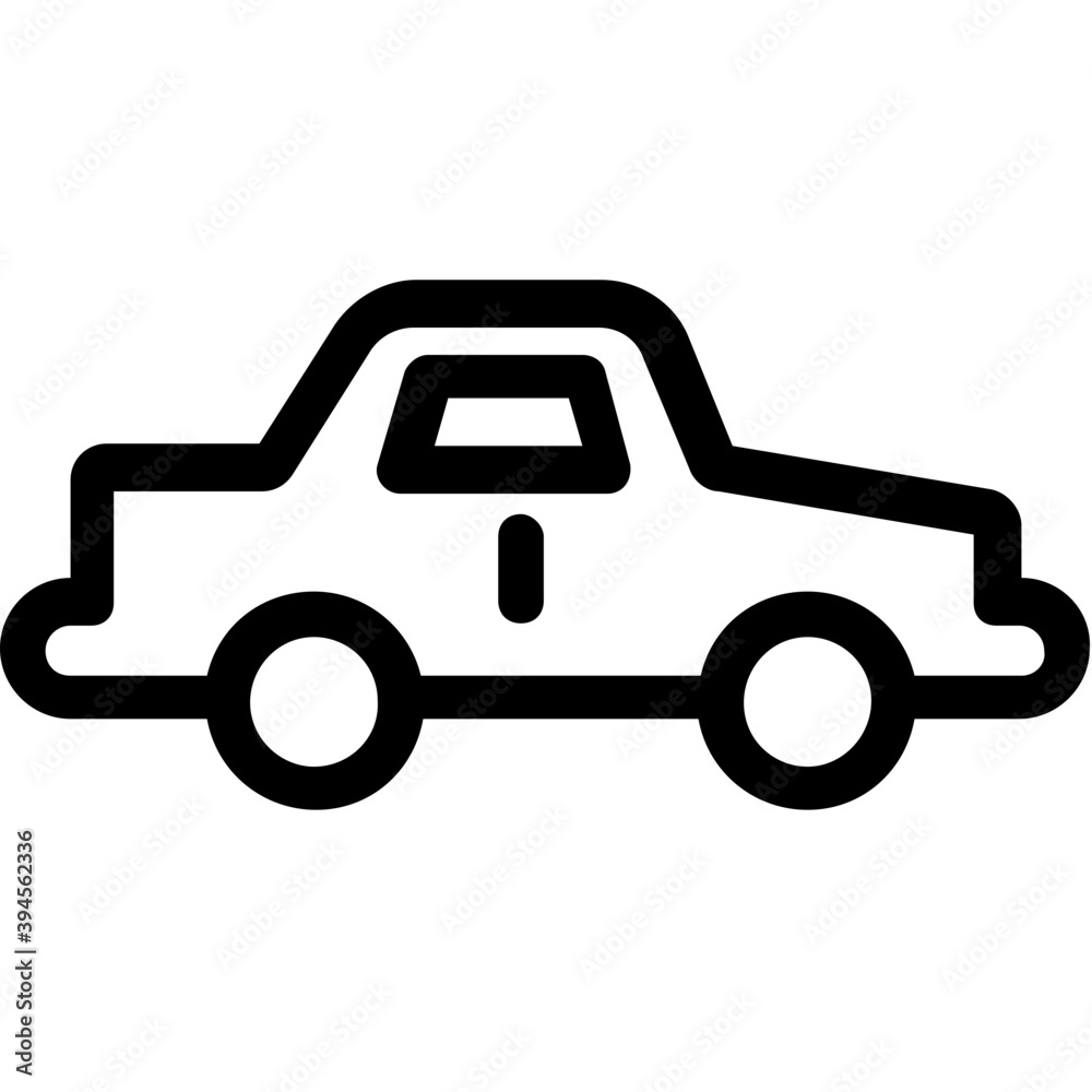 
Car Line Vector Icon
