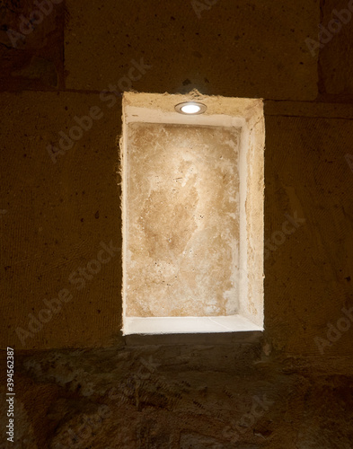 Photography Decorative alcove in stone wall
