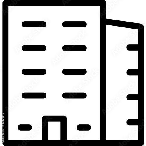
Building Line Vector Icon
