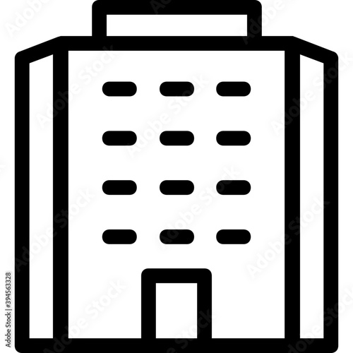 
Building Line Vector Icon
