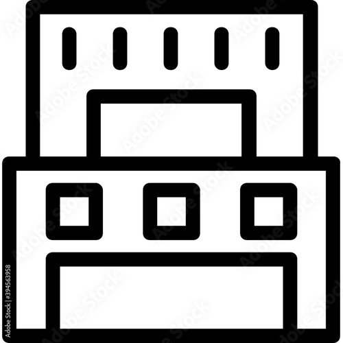 
Building Line Vector Icon

