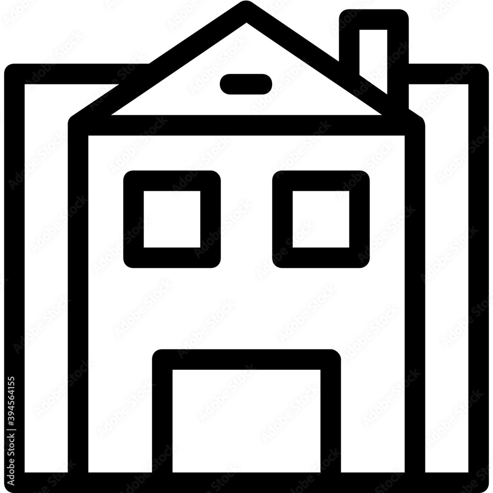 Building Line Vector Icon
Building Line Vector Icon